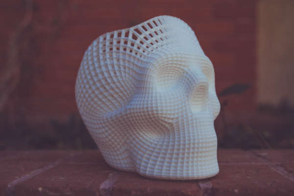 Schädel, der mit 3D-Druck erstellt wurde
