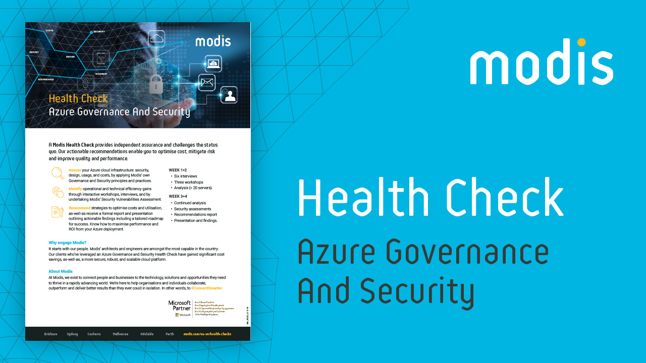 Modis Australia | Health Check - Azure Governance And Security