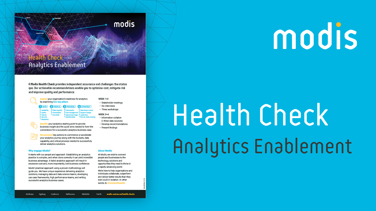Modis Australia | Health Check - Analytics Enablement