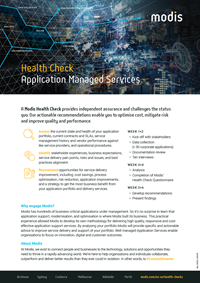 Modis Australia - Health Check Thumbnail - Application Managed Services