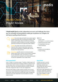Modis Australia - Health Check Thumbnail - Project Review