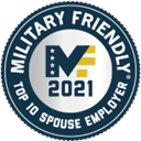 Military Friendly Top 10 Spouse Employer - 2021