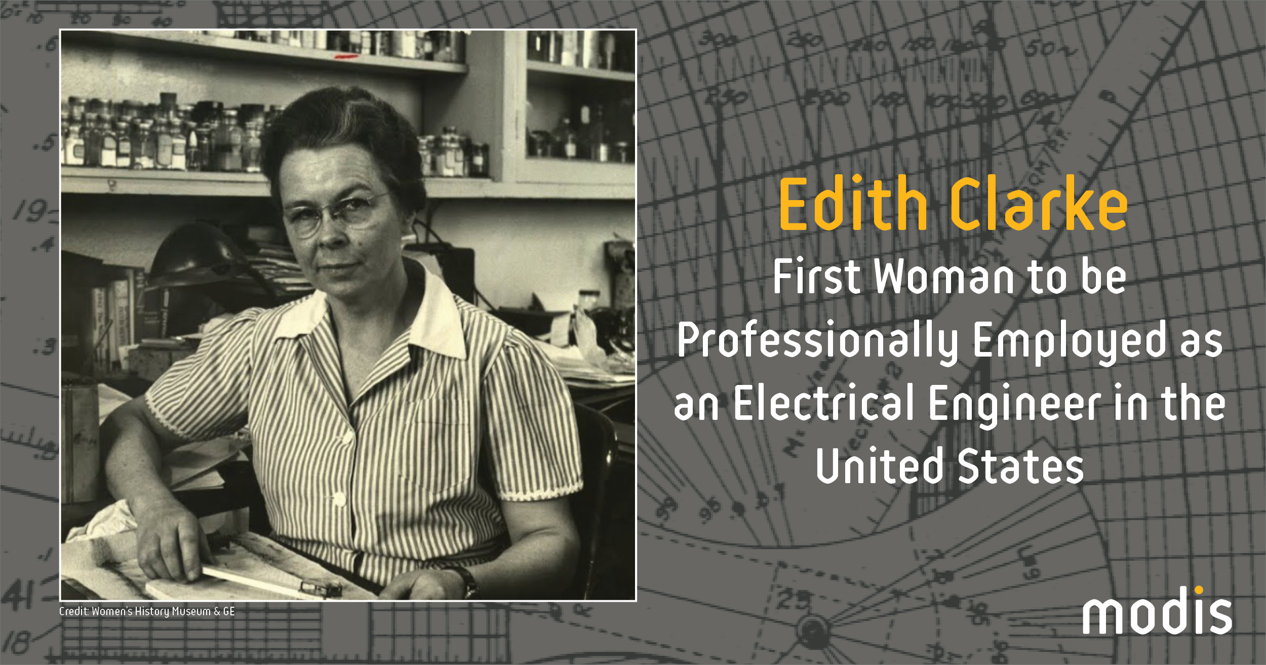 Edith Clarke, first woman to be professional employed as an electrical engineer in the US